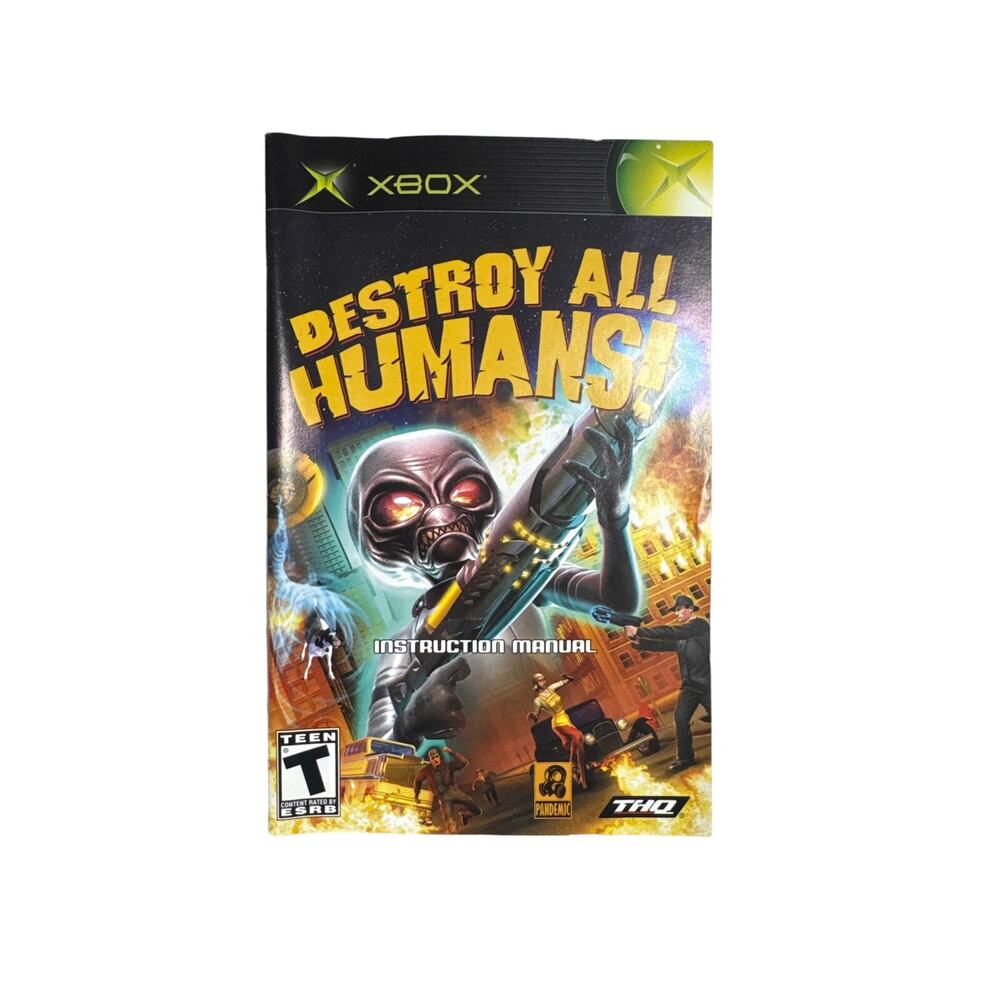 Destroy All Humans (Microsoft Xbox, 2005) Authentic, CIB, Tested - Picture 4 of 7